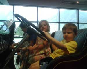 Here's cousin Ryan sitting in the original fire engine (with random girl)