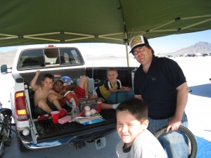 Thanks to the Lewis' for use of their truck.  And also thanks to the Leavitt communal property for the shade tent!